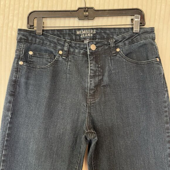 Members Jeans Straight Leg Sz‎ 10 Dark Blue Denim - Picture 7 of 16